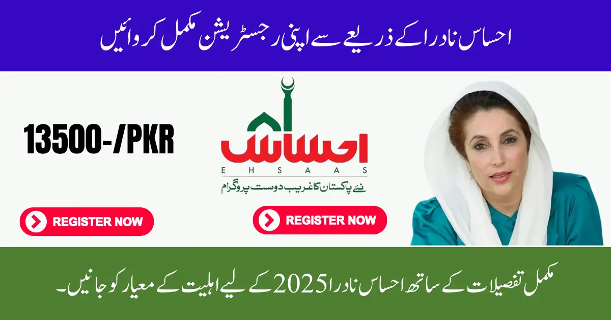 NADRA Ehsaas Program 2025 Online Apply – Full Instructions & Updates
