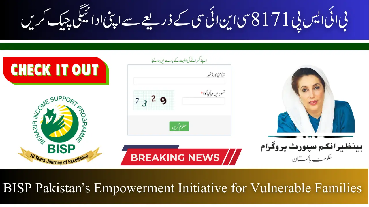 8171 Check Online CNIC 2025  Complete Guide for BISP Beneficiaries