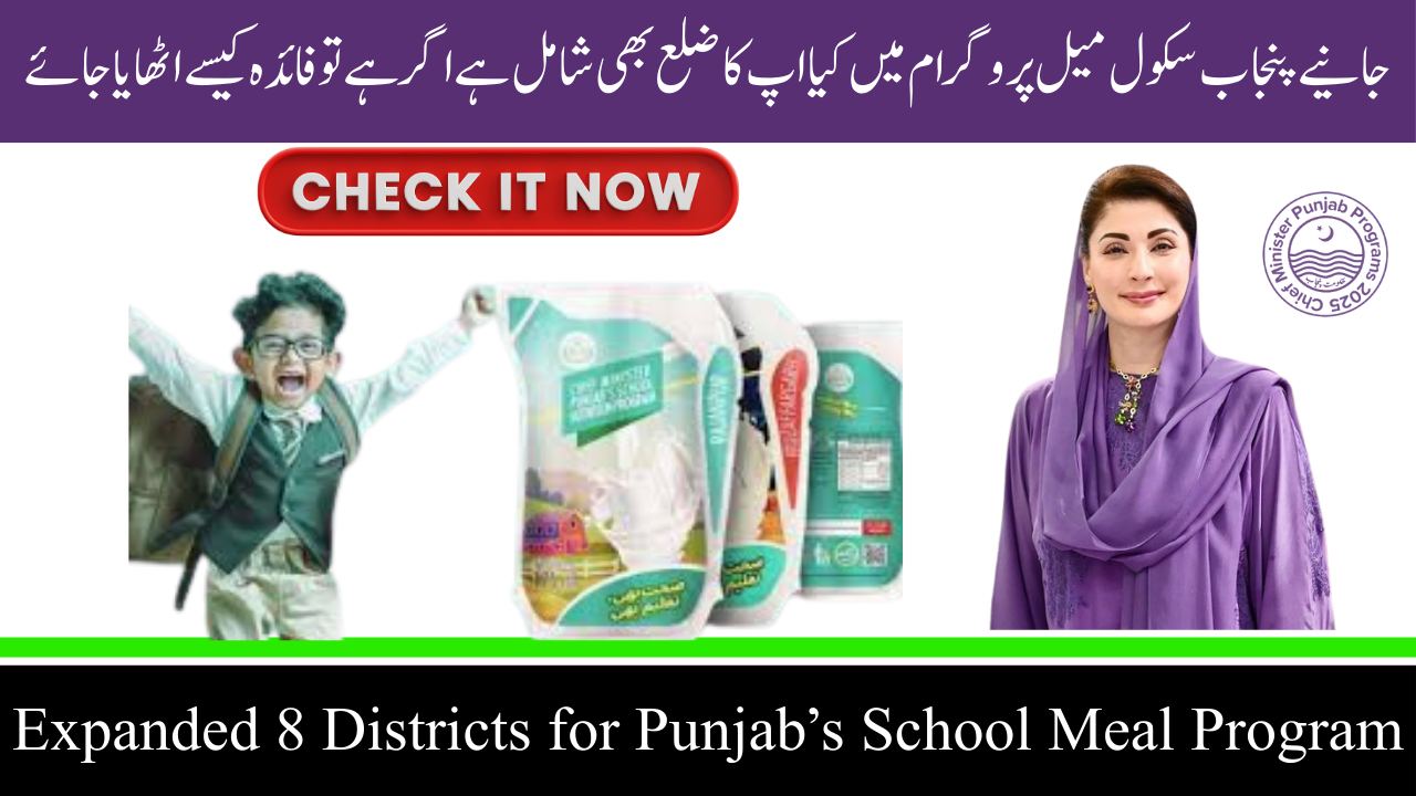 Punjab Expands School Meal Program to 8 More Districts, Full List Inside