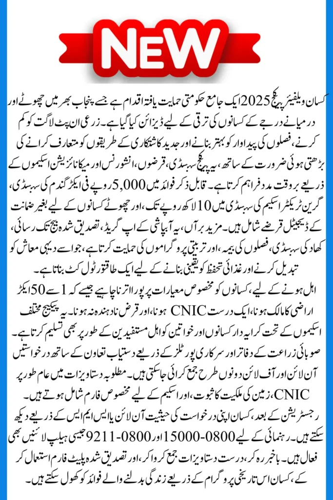 Farmer Welfare Package 2025: Benefits Eligibility Who Qualifies and How to Apply Everything