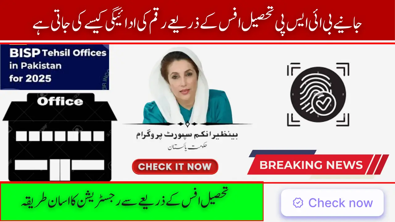 How Tehsil Offices Are Powering BISP Payments Across Pakistan in 2025