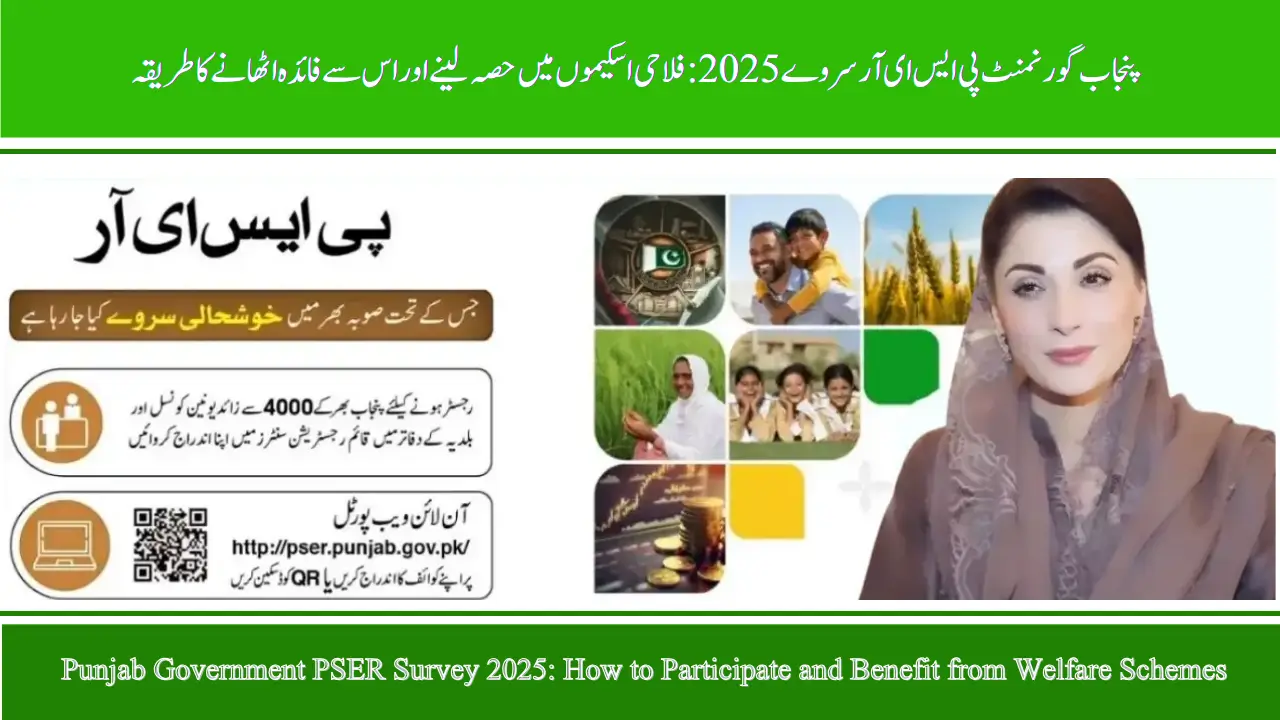 Punjab Government PSER Survey 2025: How to Participate and Benefit from Welfare Schemes